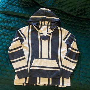 Lucky Brand vertical stripe Baja sweatshirt